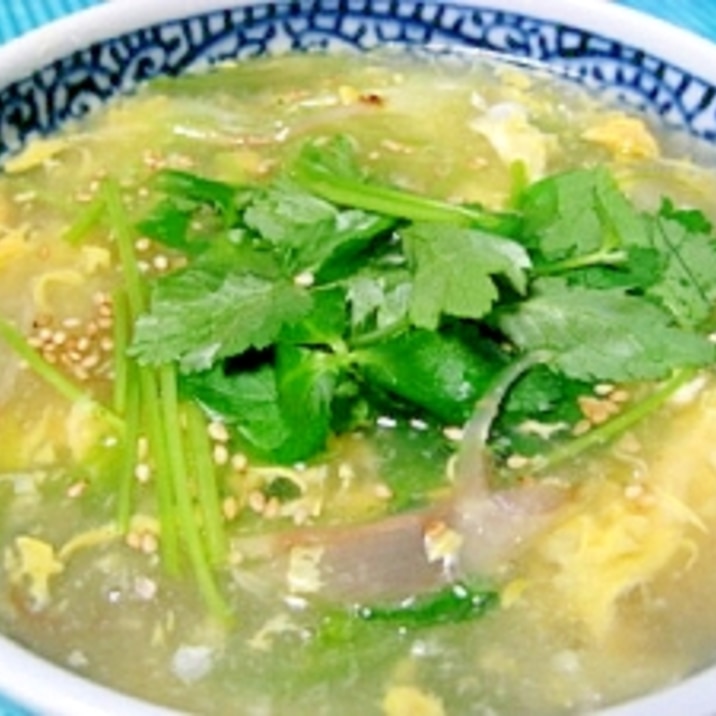 簡単でうまい!みょうがとレタスの中華スープ